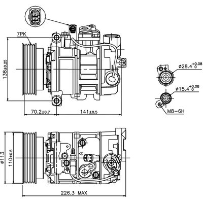 New Compressor by NISSENS - 89237 pa2