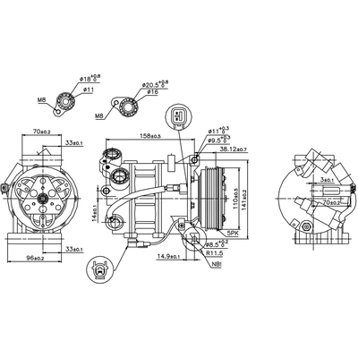 New Compressor by NISSENS - 89350 pa1