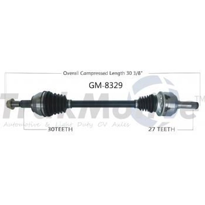 New CV Shaft by TRAKMOTIVE - GM8329 pa2