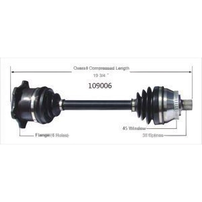 New CV Shaft by WORLDPARTS - 109006 pa2