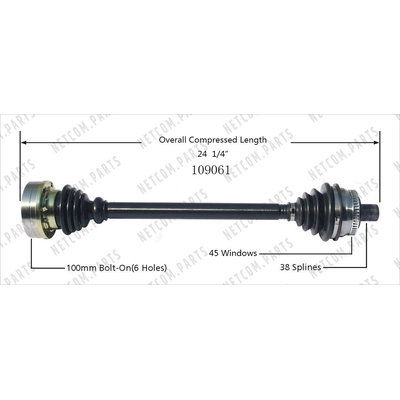 New CV Shaft by WORLDPARTS - 109061 pa2