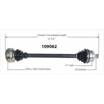 New CV Shaft by WORLDPARTS - 109062 pa1