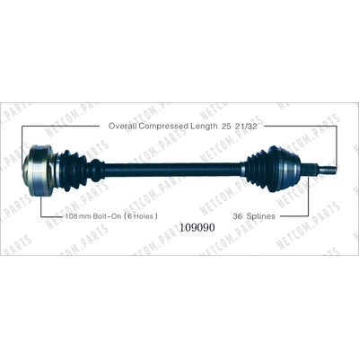 New CV Shaft by WORLDPARTS - 109090 pa1