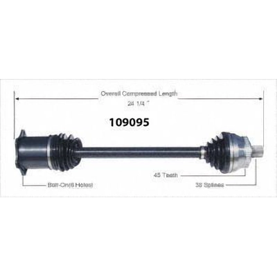 New CV Shaft by WORLDPARTS - 109095 pa1