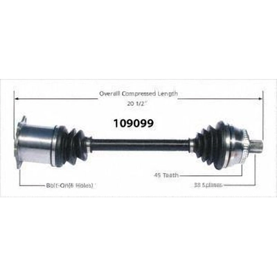 New CV Shaft by WORLDPARTS - 109099 pa2