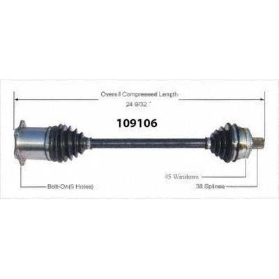 New CV Shaft by WORLDPARTS - 109106 pa1