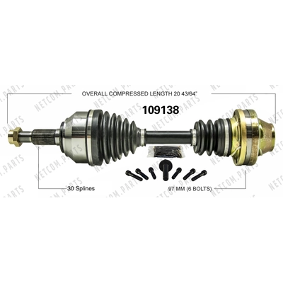 New CV Shaft by WORLDPARTS - 109138 pa2