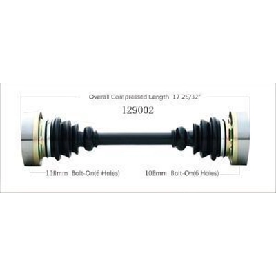 New CV Shaft by WORLDPARTS - 129002 pa4