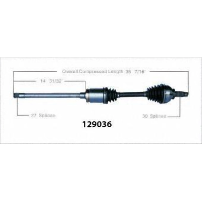 WORLDPARTS - 129036 - New CV Shaft pa1