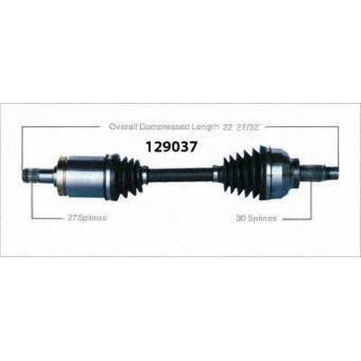 New CV Shaft by WORLDPARTS - 129037 pa1