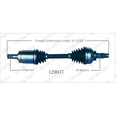 New CV Shaft by WORLDPARTS - 129037 pa2