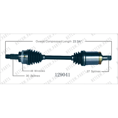 New CV Shaft by WORLDPARTS - 129041 pa1