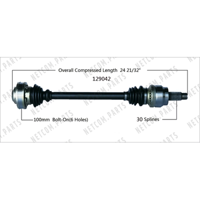 New CV Shaft by WORLDPARTS - 129042 pa1