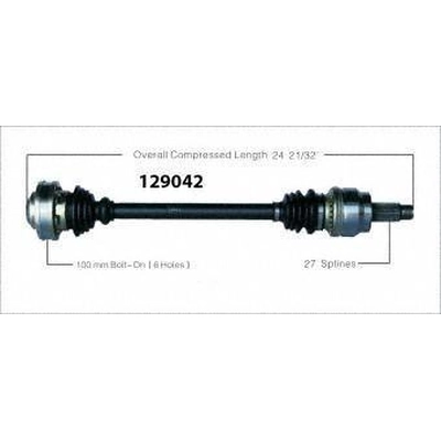 New CV Shaft by WORLDPARTS - 129042 pa2