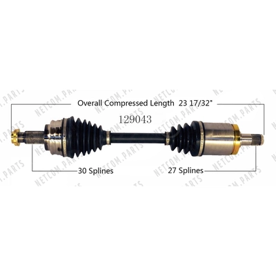 New CV Shaft by WORLDPARTS - 129043 pa2