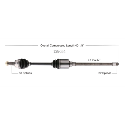 New CV Shaft by WORLDPARTS - 129054 pa2