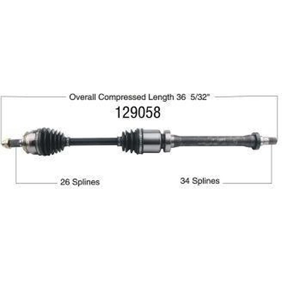 New CV Shaft by WORLDPARTS - 129058 pa1