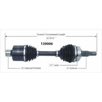 New CV Shaft by WORLDPARTS - 139006 pa2