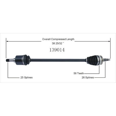 New CV Shaft by WORLDPARTS - 139014 pa2