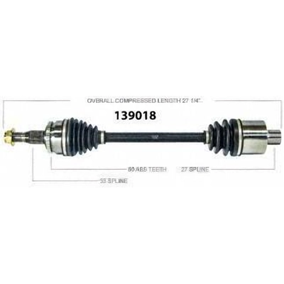 New CV Shaft by WORLDPARTS - 139018 pa1