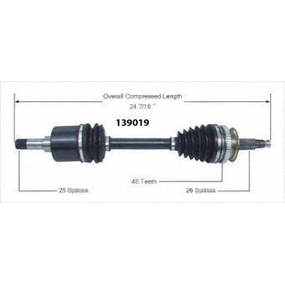 New CV Shaft by WORLDPARTS - 139019 pa2