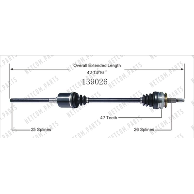 New CV Shaft by WORLDPARTS - 139026 pa2