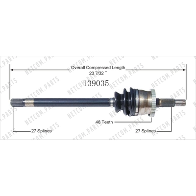 New CV Shaft by WORLDPARTS - 139035 pa1