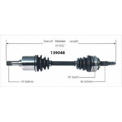 New CV Shaft by WORLDPARTS - 139048 pa4