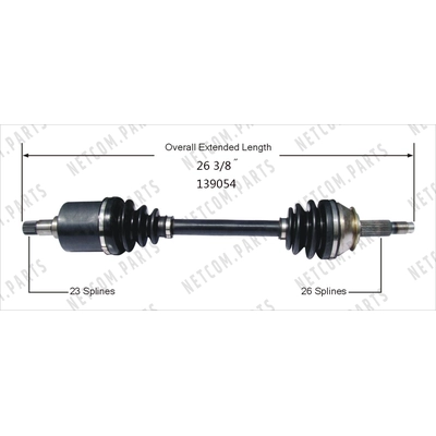 New CV Shaft by WORLDPARTS - 139054 pa1