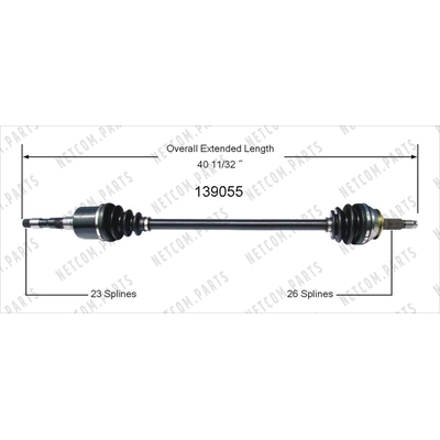 New CV Shaft by WORLDPARTS - 139055 pa1