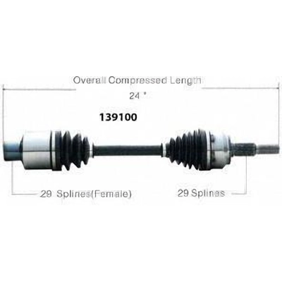 WORLDPARTS - 139100 - New CV Shaft pa2