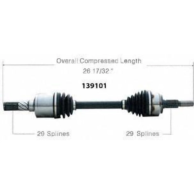 New CV Shaft by WORLDPARTS - 139101 pa1