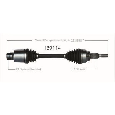 New CV Shaft by WORLDPARTS - 139114 pa2