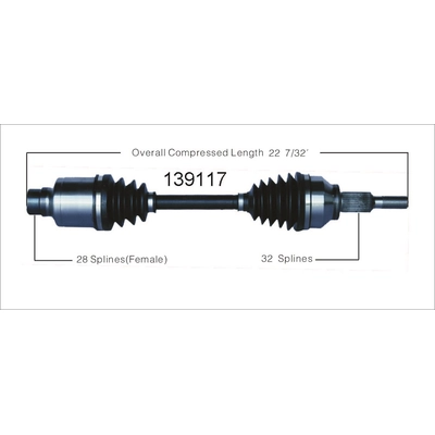 New CV Shaft by WORLDPARTS - 139117 pa2
