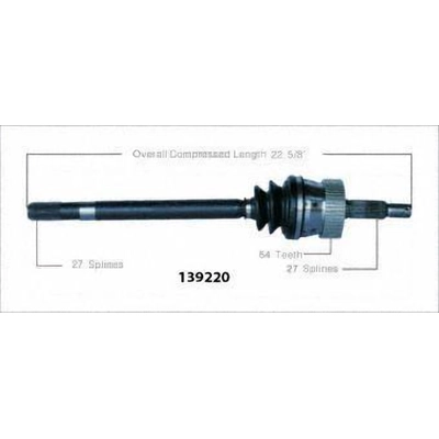 New CV Shaft by WORLDPARTS - 139220 pa1