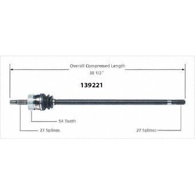 New CV Shaft by WORLDPARTS - 139221 pa1