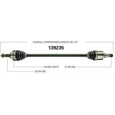 New CV Shaft by WORLDPARTS - 139235 pa1