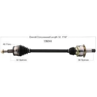 New CV Shaft by WORLDPARTS - 139244 pa1