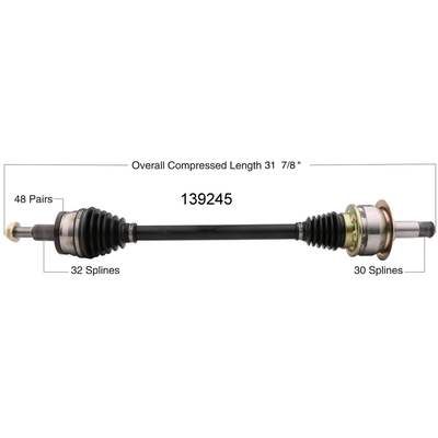 New CV Shaft by WORLDPARTS - 139245 pa3