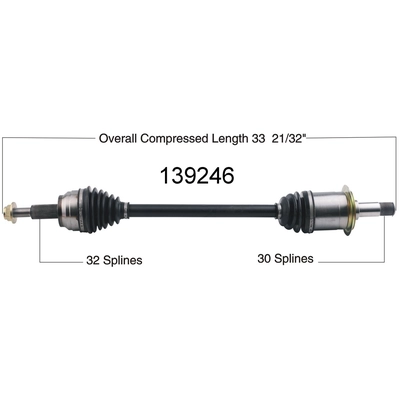 New CV Shaft by WORLDPARTS - 139246 pa1