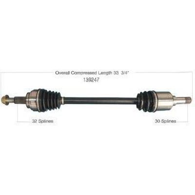 New CV Shaft by WORLDPARTS - 139247 pa1