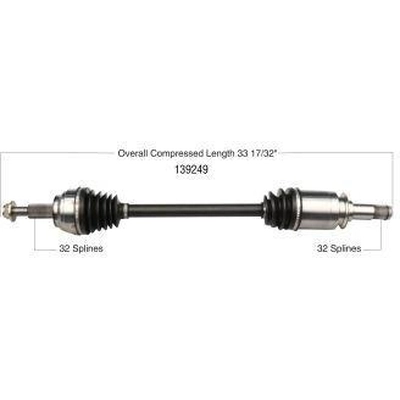 New CV Shaft by WORLDPARTS - 139249 pa1