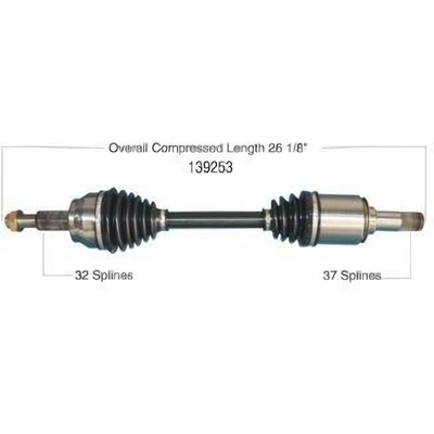 New CV Shaft by WORLDPARTS - 139253 pa1