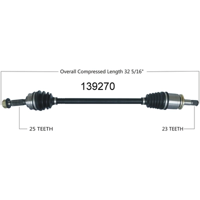 New CV Shaft by WORLDPARTS - 139270 pa3