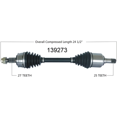 New CV Shaft by WORLDPARTS - 139273 pa2