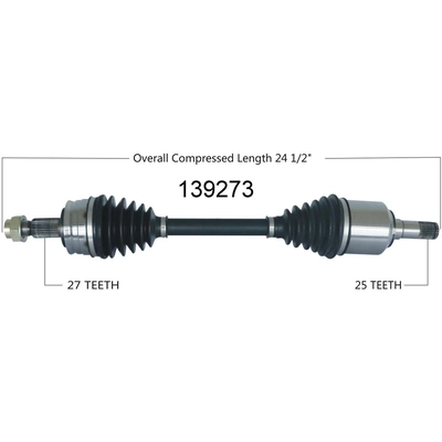 New CV Shaft by WORLDPARTS - 139273 pa3