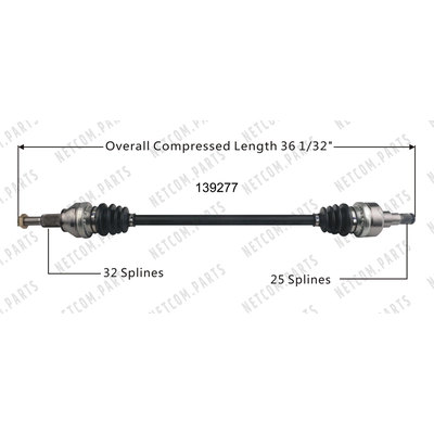 New CV Shaft by WORLDPARTS - 139277 pa1