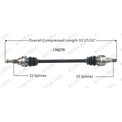 New CV Shaft by WORLDPARTS - 139278 pa1