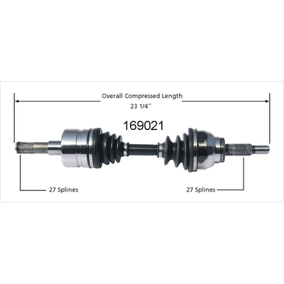 Arbre CV neuf by WORLDPARTS - 169021 pa2