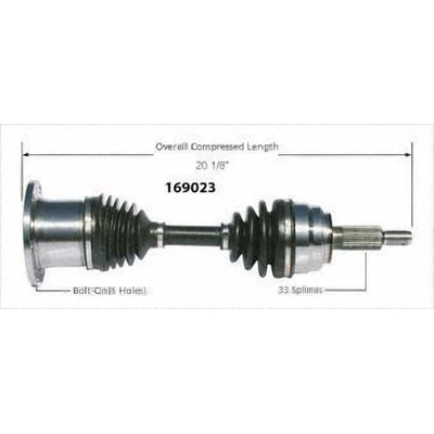 New CV Shaft by WORLDPARTS - 169023 pa1